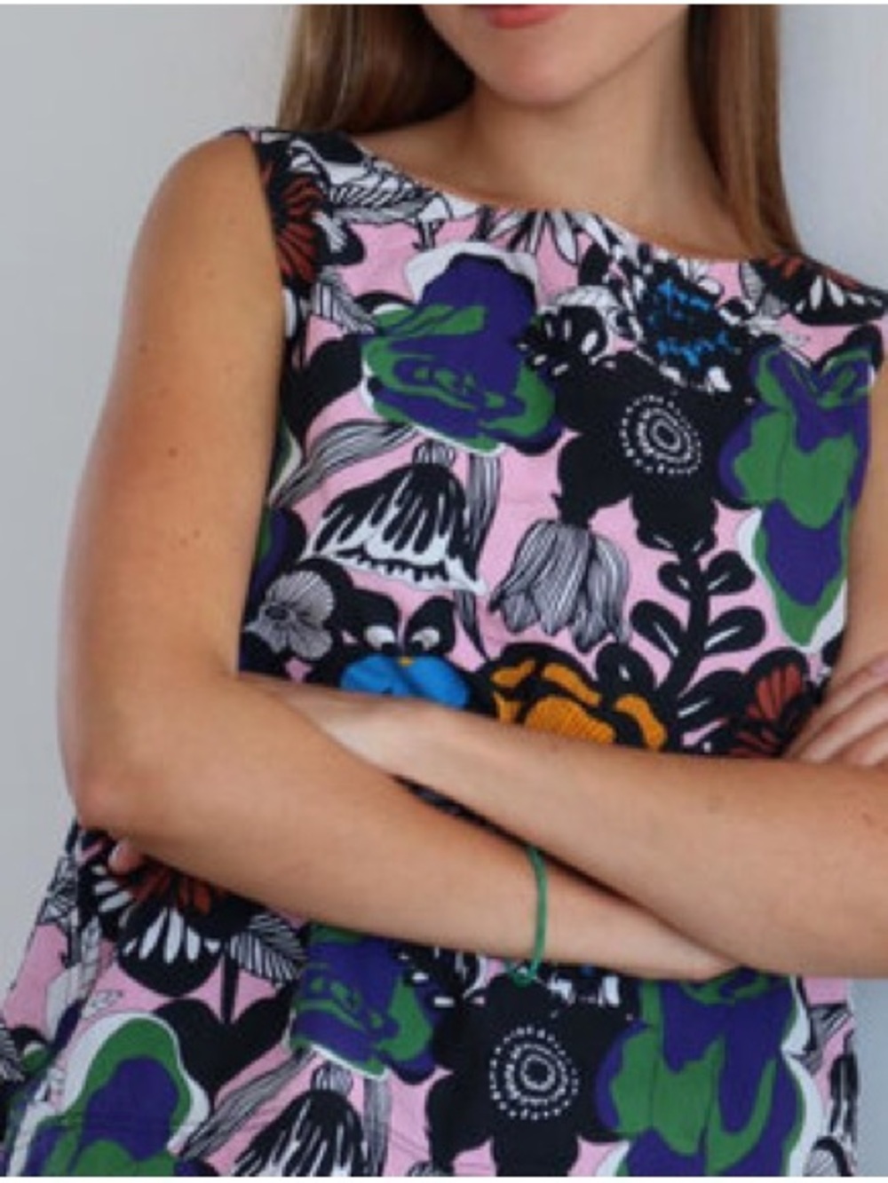 MARIMEKKO x Uniqlo Floral Print Sleeveless  Blouse XS